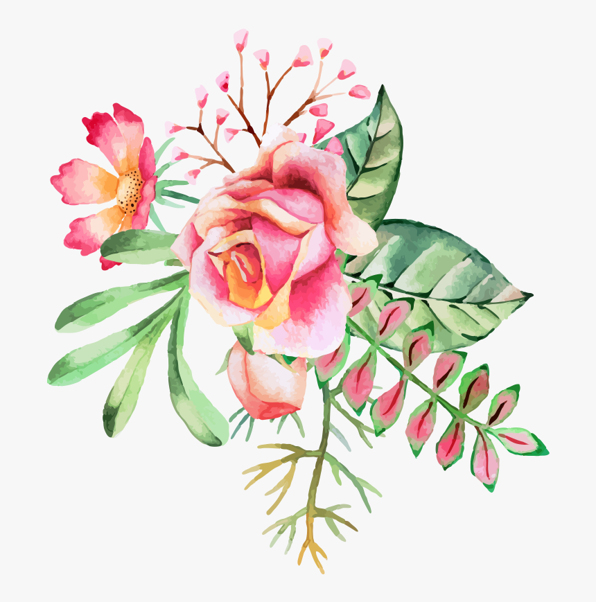 Watercolor Painting Flower Ink, HD Png Download