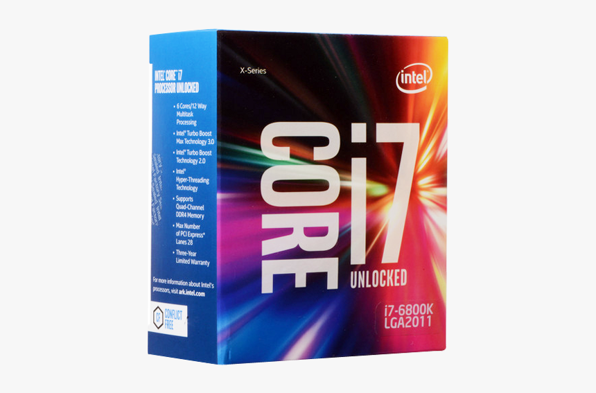 Intel Core I7-6800k (3 - Intel Core ™ I7 6850k Processor, HD Png Download