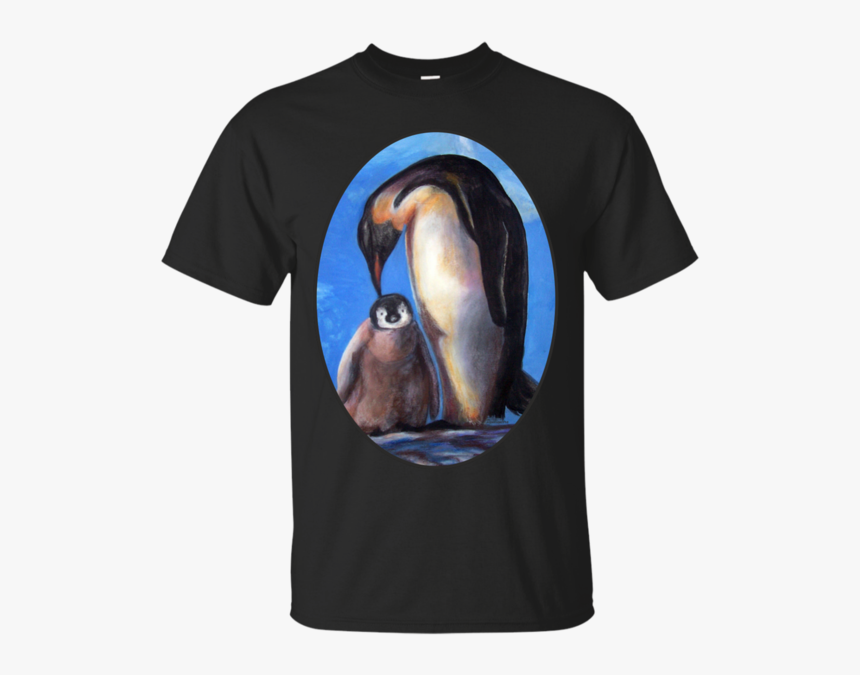 Penguins Mother And Baby Penguin T Shirt & Hoodie - Color Guard T Shirts, HD Png Download