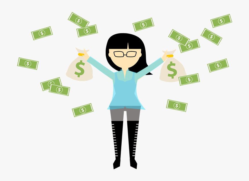 Dani Zhao Throwing Money In The Air - Ipva 2011, HD Png Download