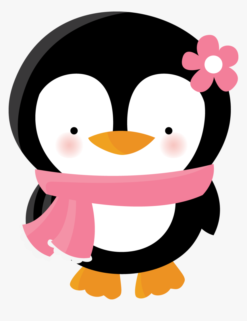 Transparent Baby Girl Clip Art - Penguin Girl Clipart, HD Png Download