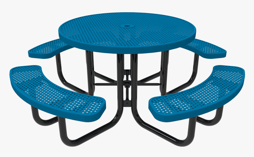Classic Round Picnic Table - Commercial Round Picnic Table Gray, HD Png Download