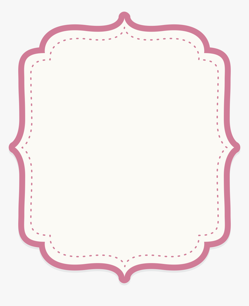 Cute Text Powder Baby Border Icon Clipart - Motif, HD Png Download