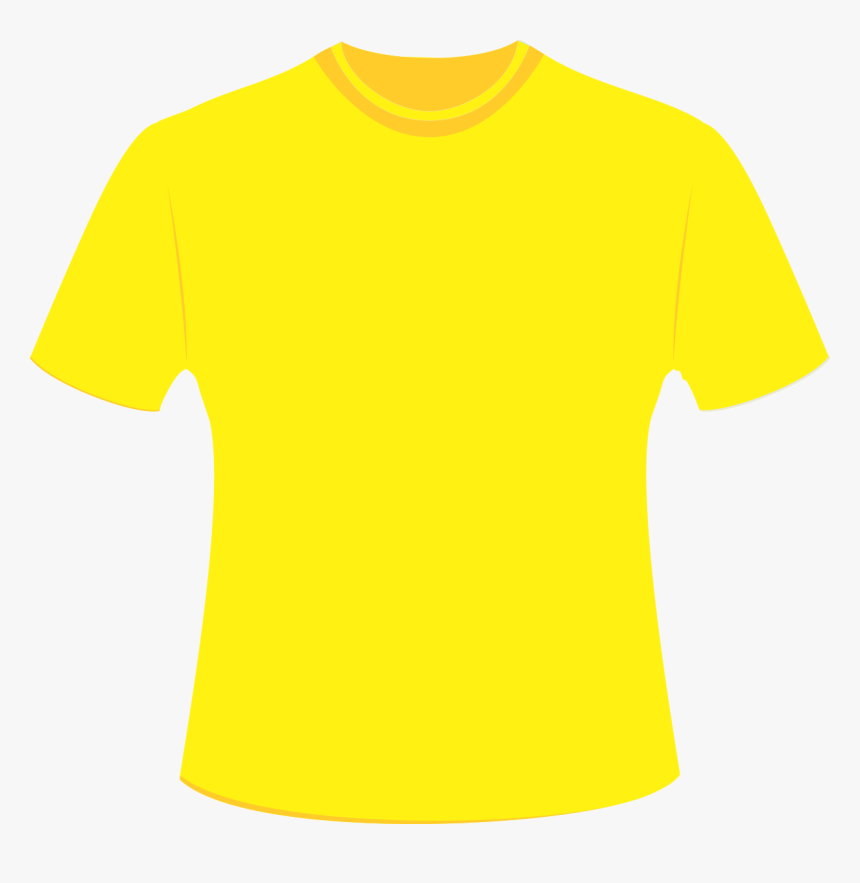 Lemon Yellow Shirt With Collar, HD Png Download