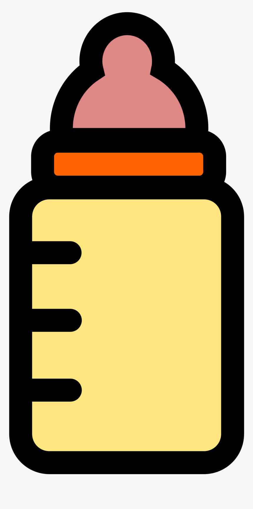 Baby Bottle Clip Art - Easy Baby Bottle Drawing, HD Png Download