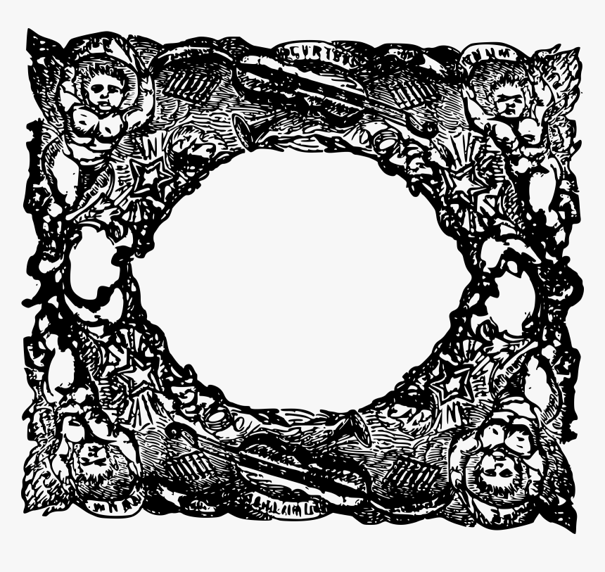 Strange Half-naked Baby Frame Clip Arts - Weird Frame Png, Transparent Png