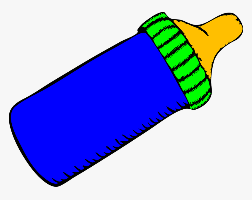 Mamadeira, Bebê, Blue, Garrafa, Líquido - Baby Bottle Clip Art, HD Png Download
