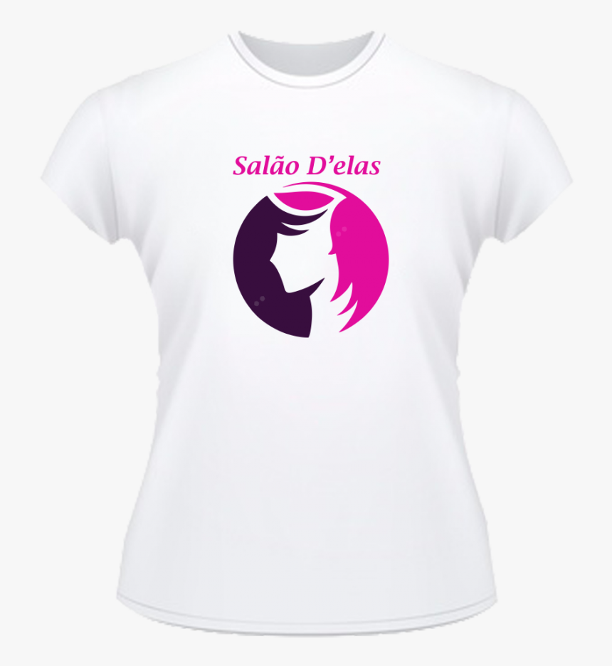 Camisa Promocional Baby Look Branca - Active Shirt, HD Png Download
