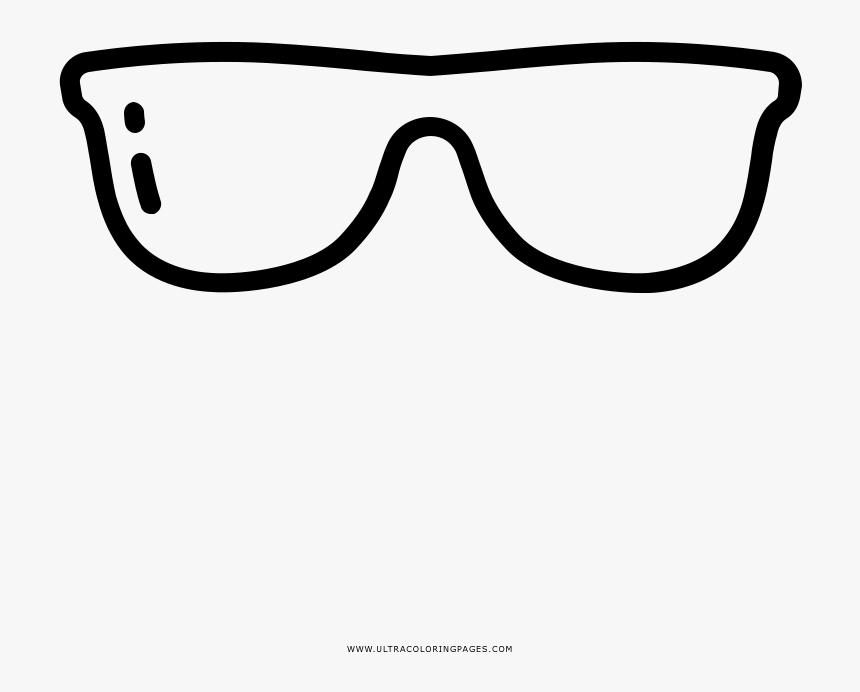 Oculos De Sol Fundo - Line Art, HD Png Download