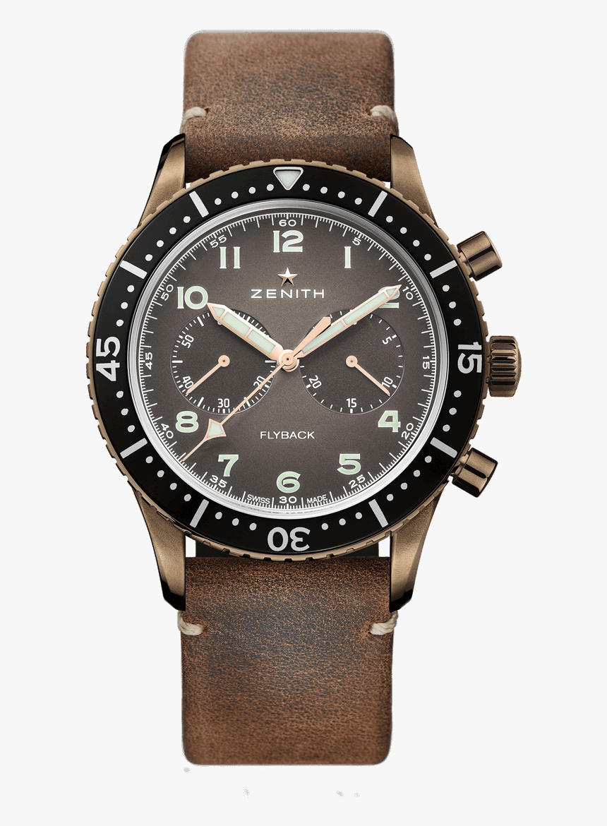 New Zenith Pilot Cronometro Tipo Cp 2 Flyback, HD Png Download