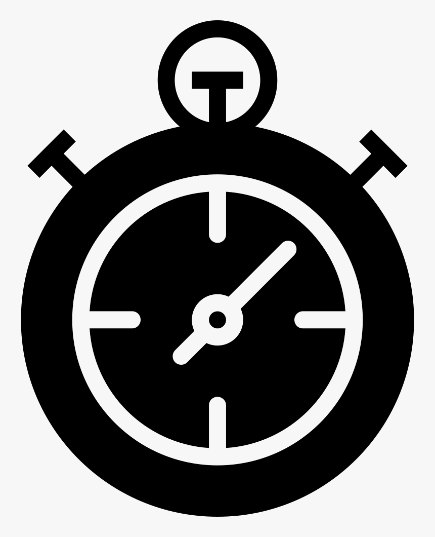 - Cronometro Simbolo Png , Png Download - Cronometro Blanco Y Negro, Transparent Png