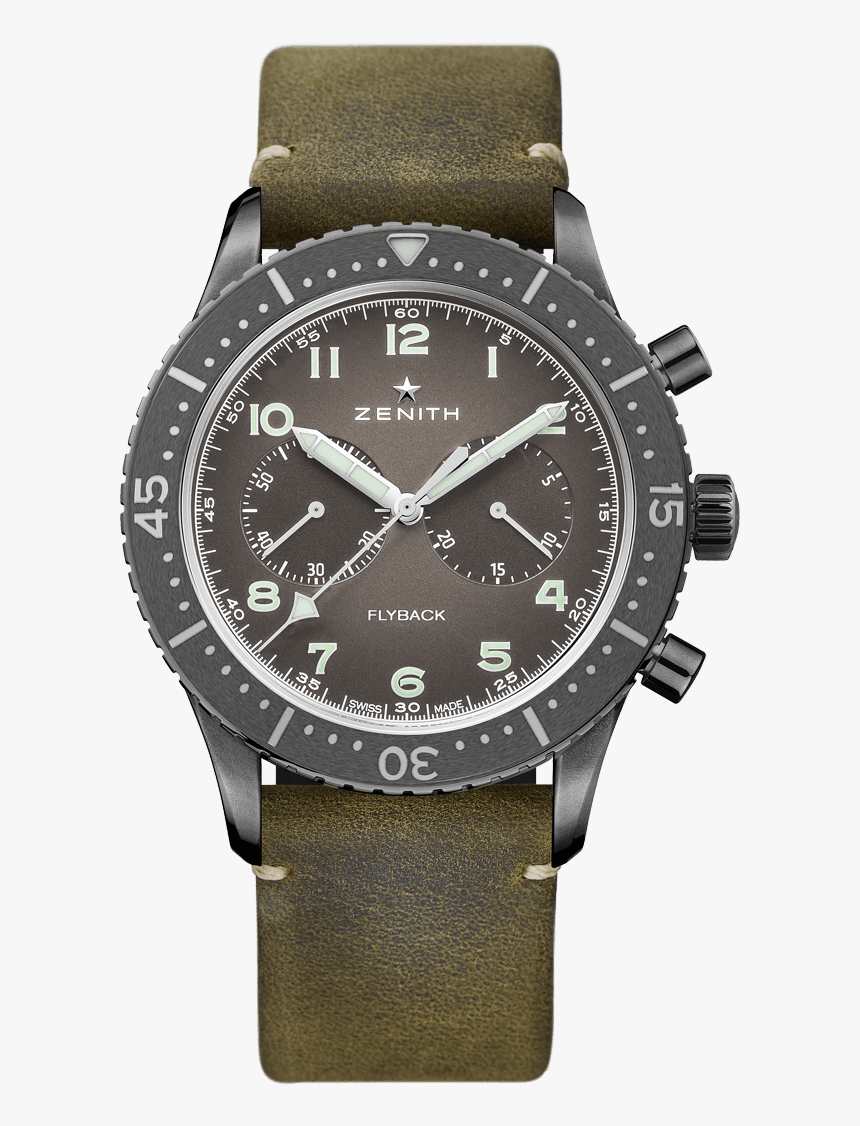 New Zenith Pilot Cronometro Tipo Cp 2 Flyback, HD Png Download