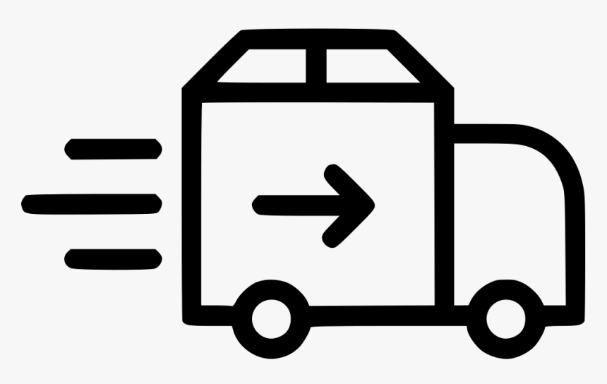 Truck Delivery Shipping Van Import Arrow - Delivery Icon Png White, Transparent Png
