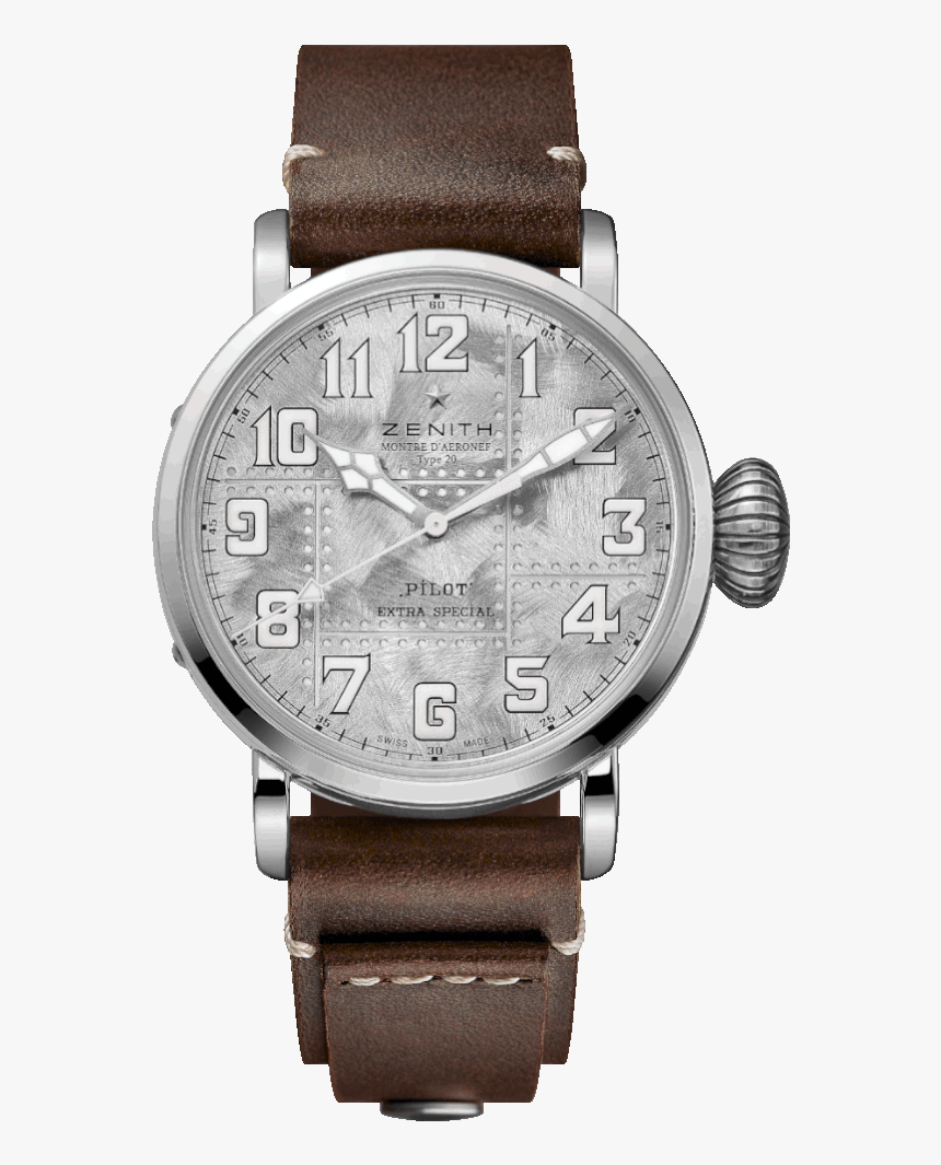Zenith Pilot Type 20 Extra Special Silver, HD Png Download