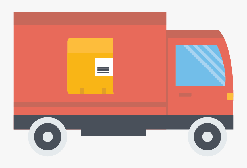 Delivery Clipart Courier Van - Delivery Van Clipart Png, Transparent Png