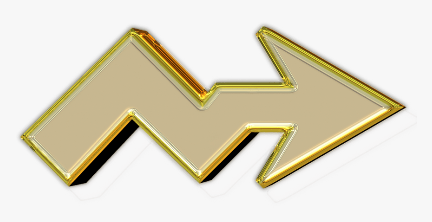 Arrow Yellow Translucent - Portable Network Graphics, HD Png Download