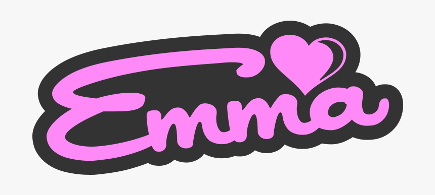 Emma Sweet Name Sign Png - Illustration, Transparent Png