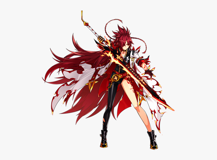 Flame Lordnofx - Elsword Elesis Flame Lord, HD Png Download