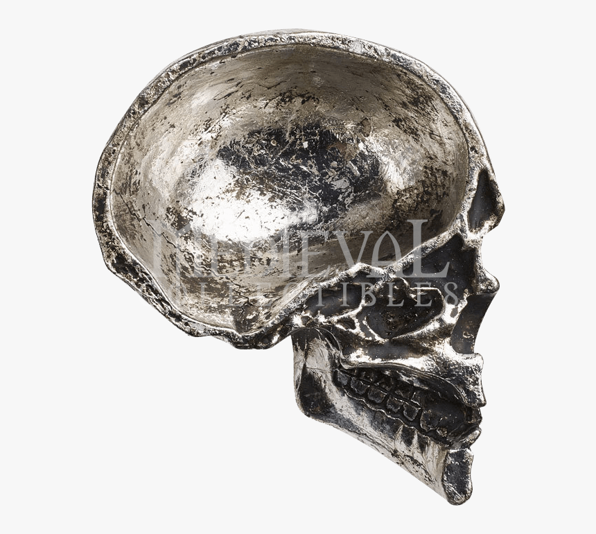 Half Skull Trinket Dish - Skull, HD Png Download