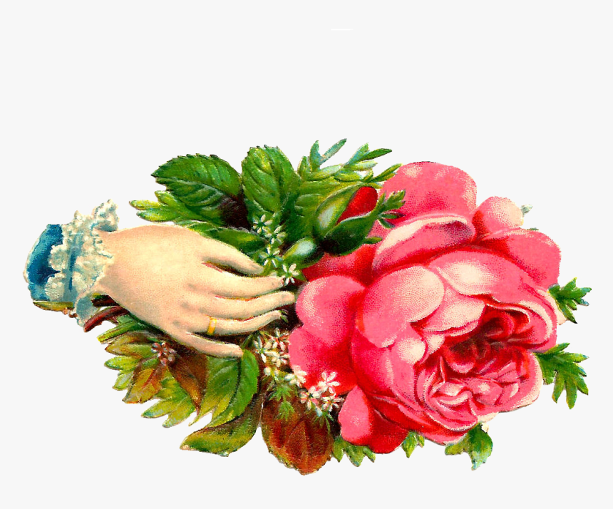 Hand A Flower Clipart, HD Png Download
