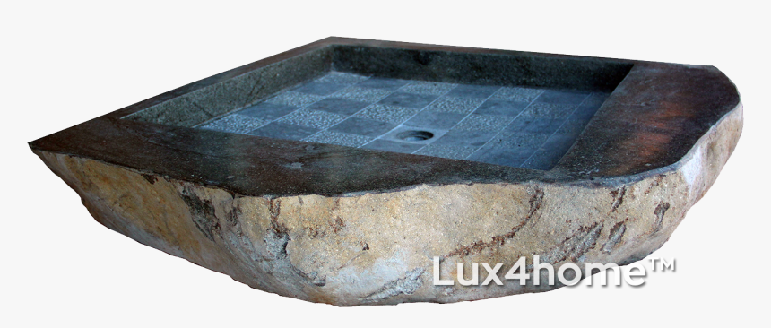 Stone Shower - Bathtub, HD Png Download