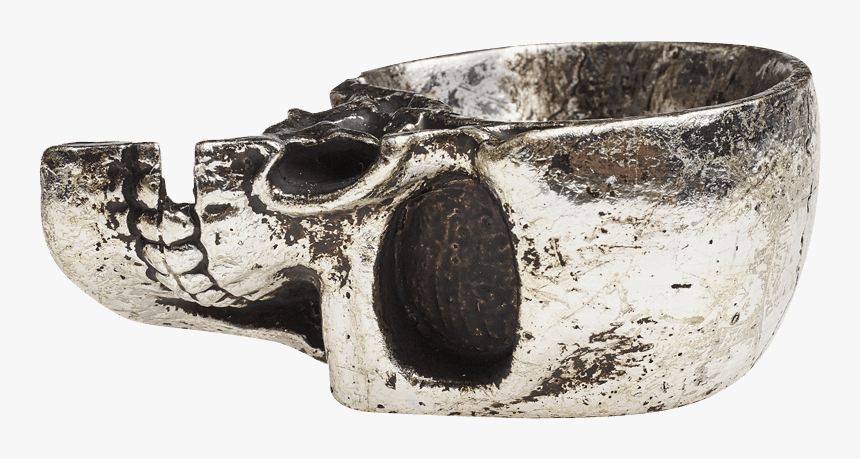 Half Skull Trinket Dish - Alchemy Gothic Half Skull Trinket Dish, HD Png Download