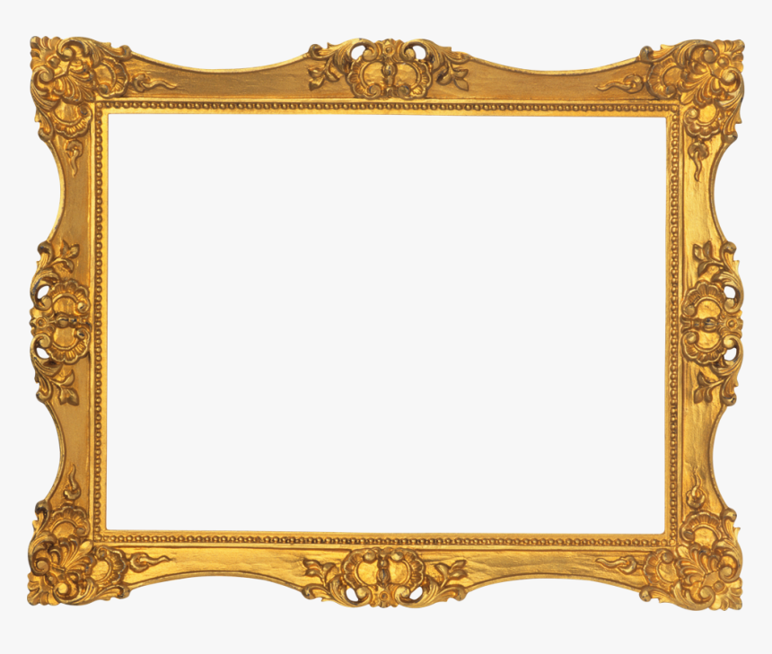 Clip Art Index Of Molduras - Antique Gold Frame Png Transparent, Png Download