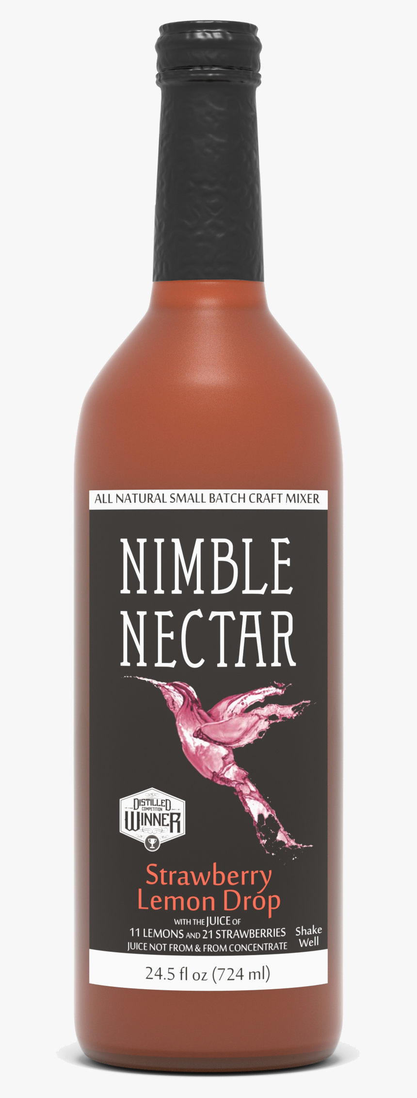 Strawberry Lemon Drop - Nimble Nectar Small Batch Craft Mixer, HD Png Download