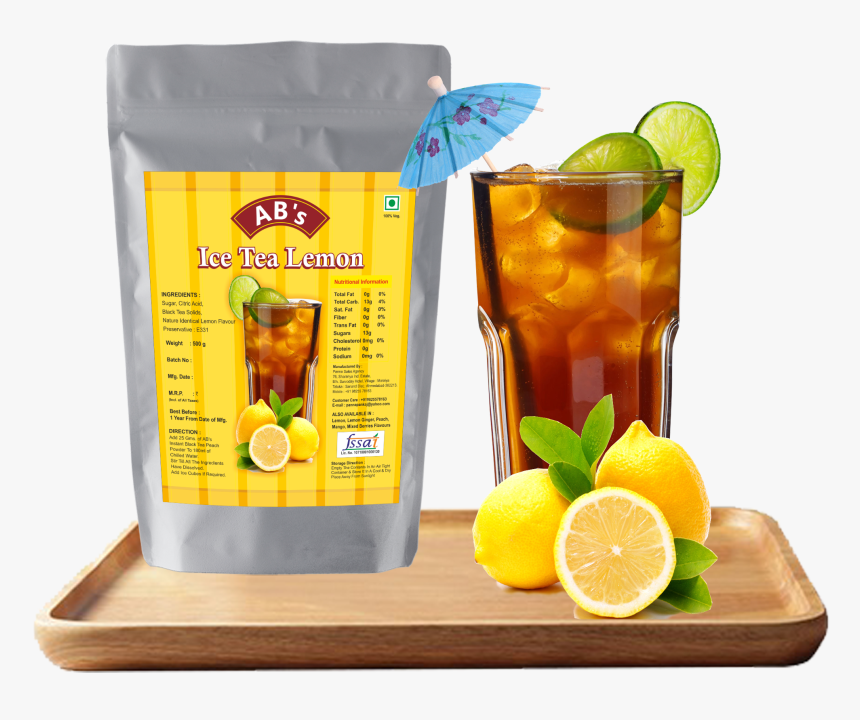 Ice Tea Lemon In Tray - Iced Tea, HD Png Download