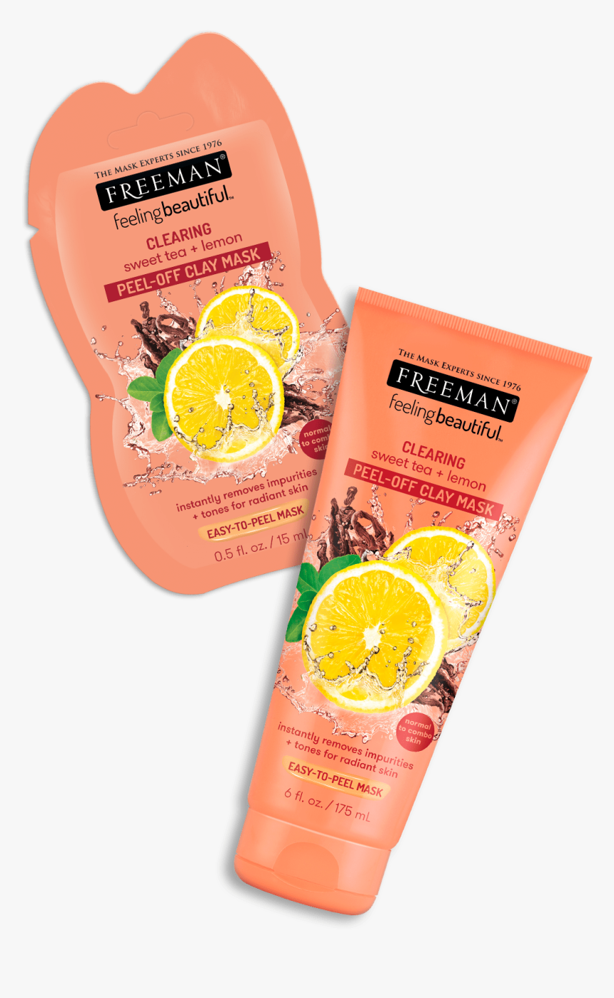 Clearing Sweet Tea Lemon - Freeman Detoxifying Charcoal Black Sugar, HD Png Download