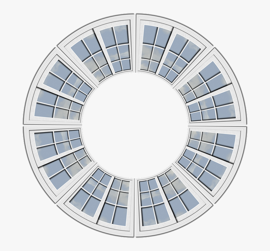 Ring, District, Window, Round, Background, Form - Data Processing Impact Assessment, HD Png Download