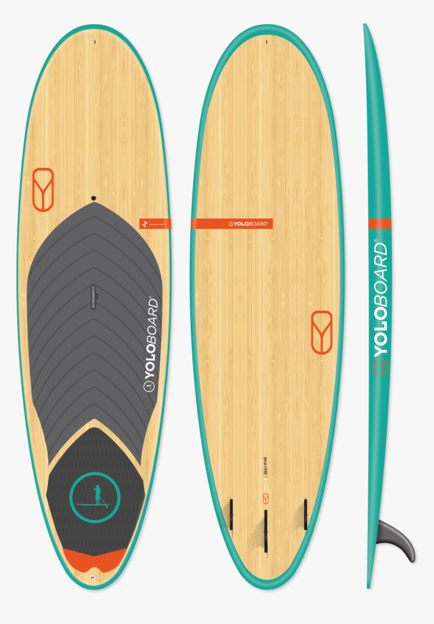 *new* 10 2 Bamboo Sup Surfing Board - Surfing, HD Png Download