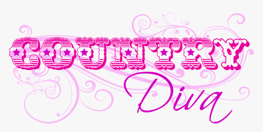 Country, Diva, Pink, Purple, Girly, Typography, Graphic - Country Birthday Frame Png Transparent, Png Download