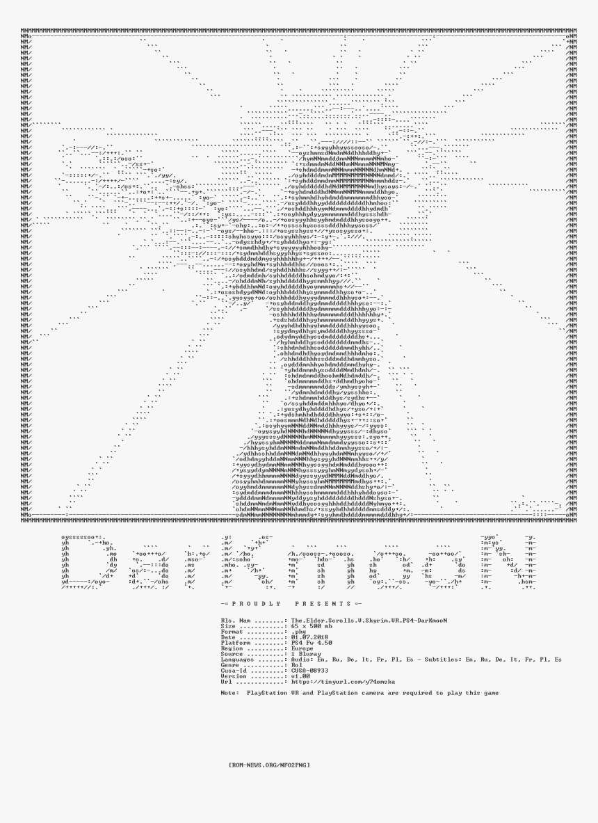 The - Elder - Scrolls - V - Skyrim - Vr - Ps4-darkmoon - Illustration, HD Png Download