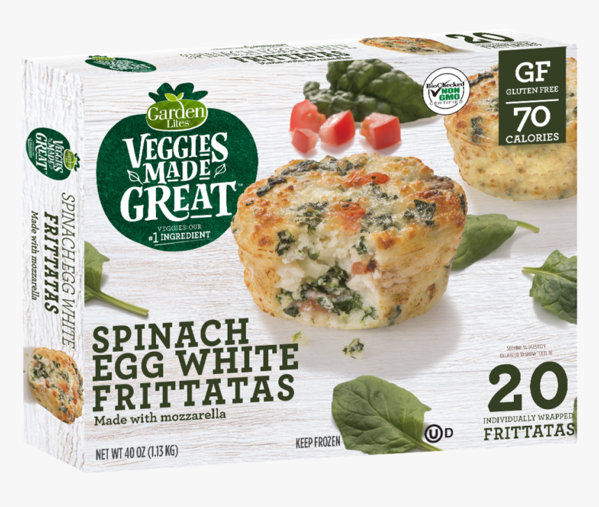 3d Frittataeggwhite Costco20ct061818 - Garden Lites Spinach Egg White Frittata, HD Png Download