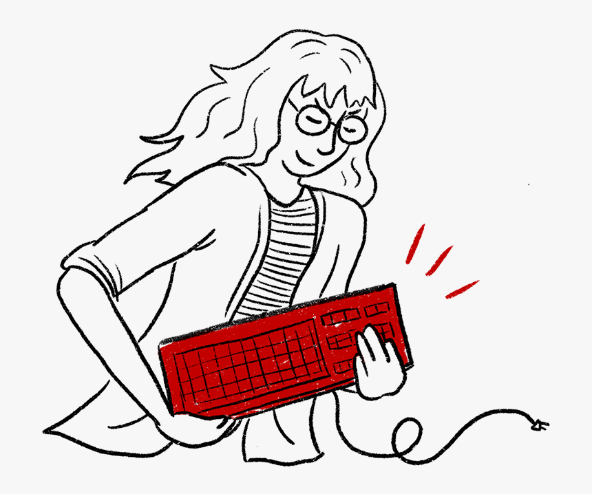 Rock Out On A Keyboard With Managed It Services - Illustration, HD Png Download