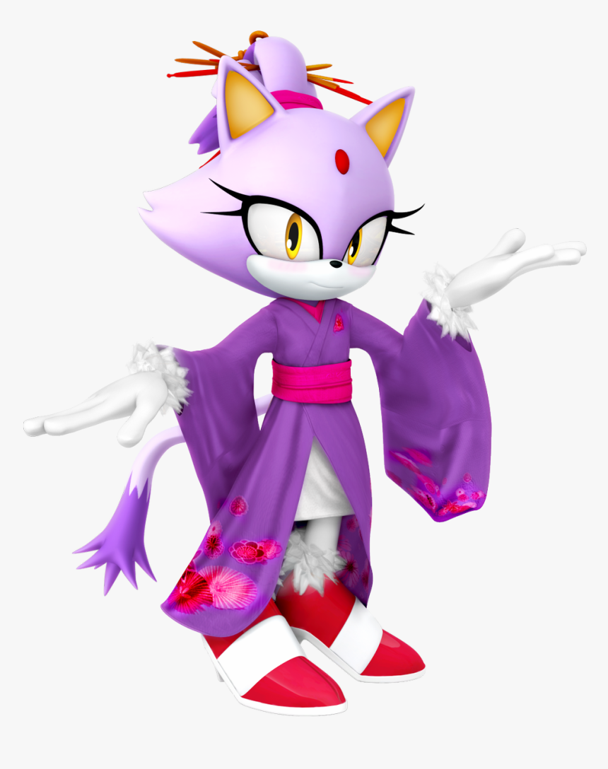 Cabbage Patch Kid On Twitter - Blaze The Cat Render, HD Png Download
