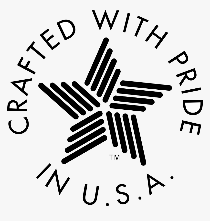 Crafted W Pride Logo Png Transparent - Crafted With Pride In Usa, Png Download