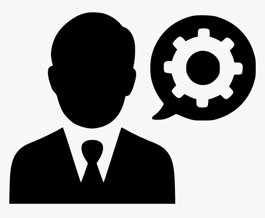 Man Gear Configure Support Cog Optimization - Symbol Person Icon Red, HD Png Download