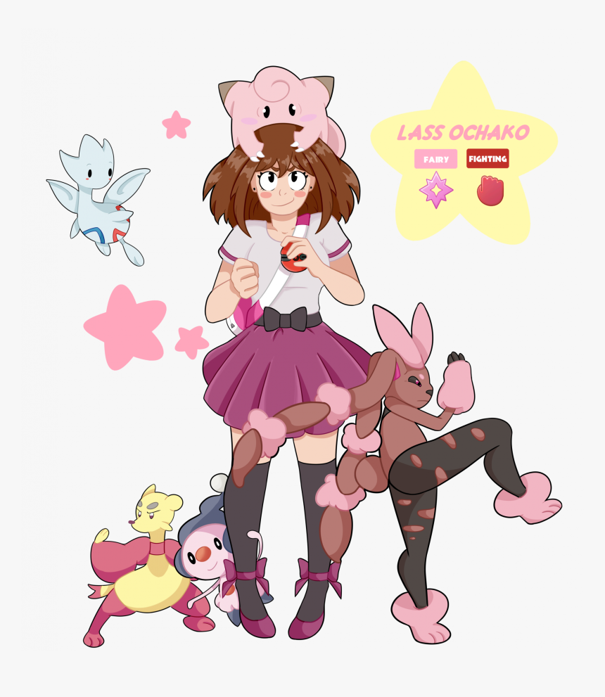 Ochako Gym Leader - Uraraka Pokemon, HD Png Download
