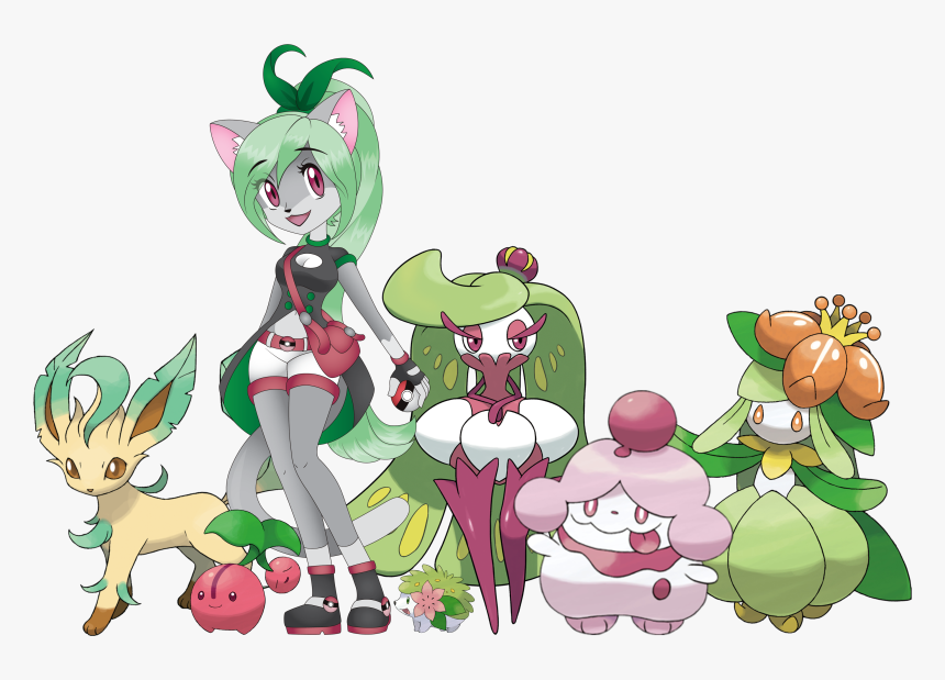 Pokemon Trainer Piper Team Lineup - Cartoon, HD Png Download