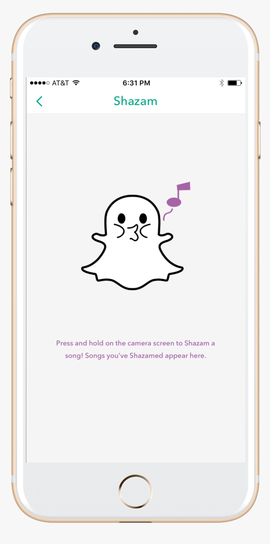 New Snapchat Update Shazam Feature - Iphone, HD Png Download