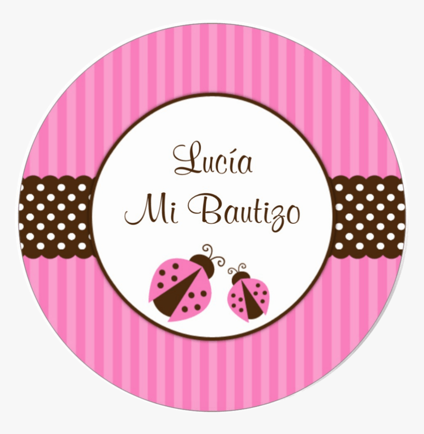 Etiquetas Redondas Mi Bautizo Pictures To Pin On Pinterest - Etiquetas De Bautizo Niña, HD Png Download