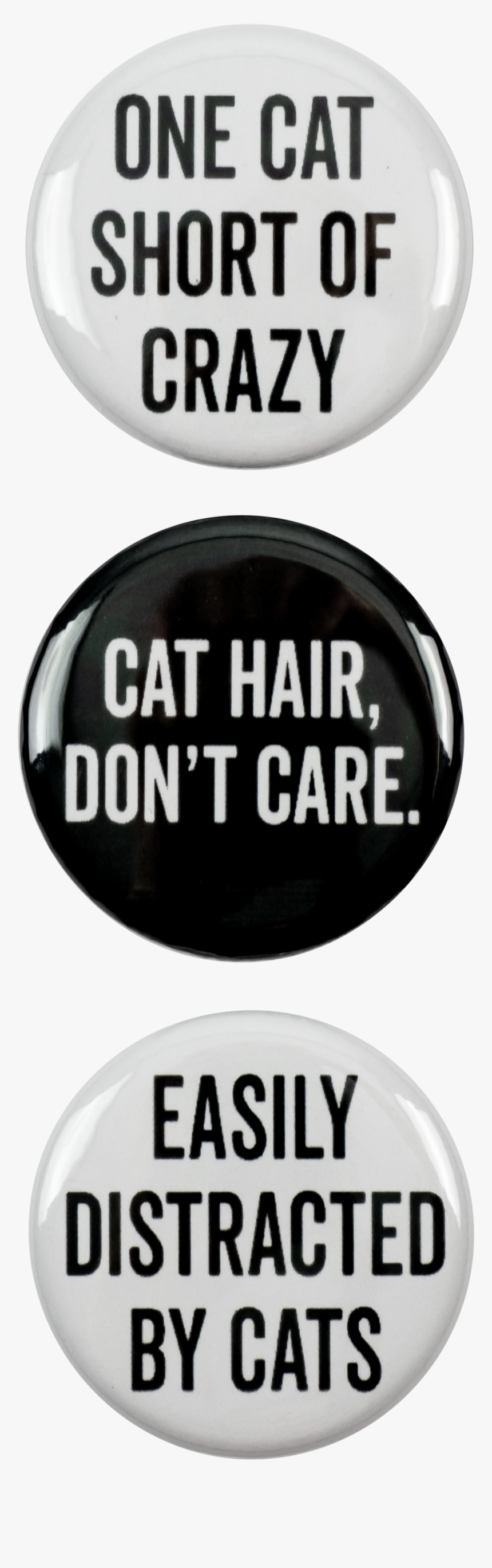 Cat 3pc Pin Button Set - Circle, HD Png Download