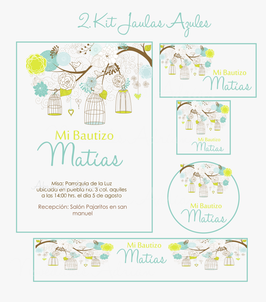 Kit Imprimible Jaulas Vintage Bautizo Comunion Xv - Paper, HD Png Download