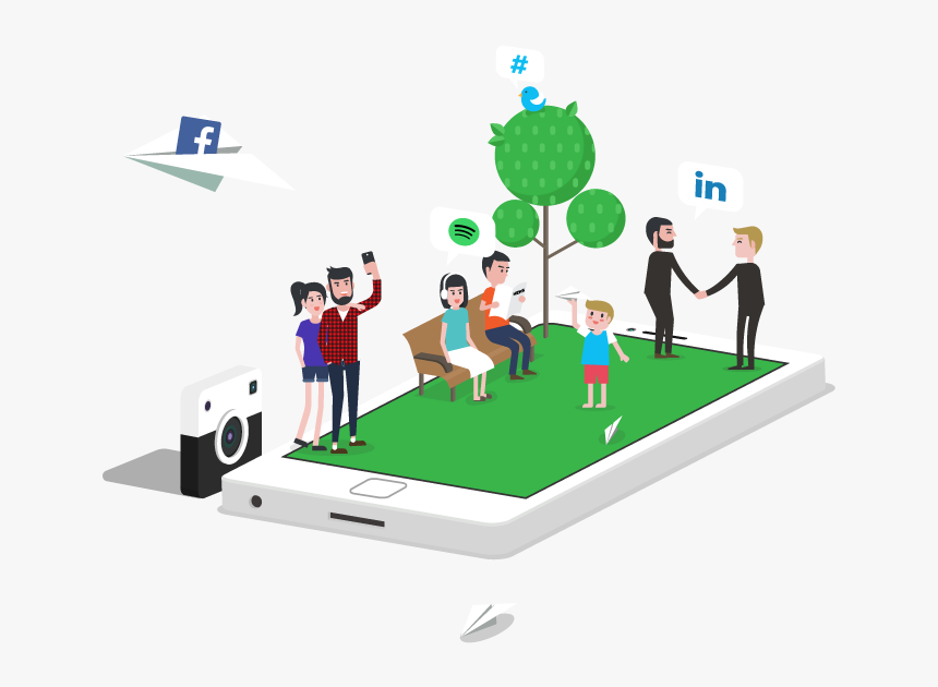 Social Media Marketing Hull Graphic - Cartoon, HD Png Download