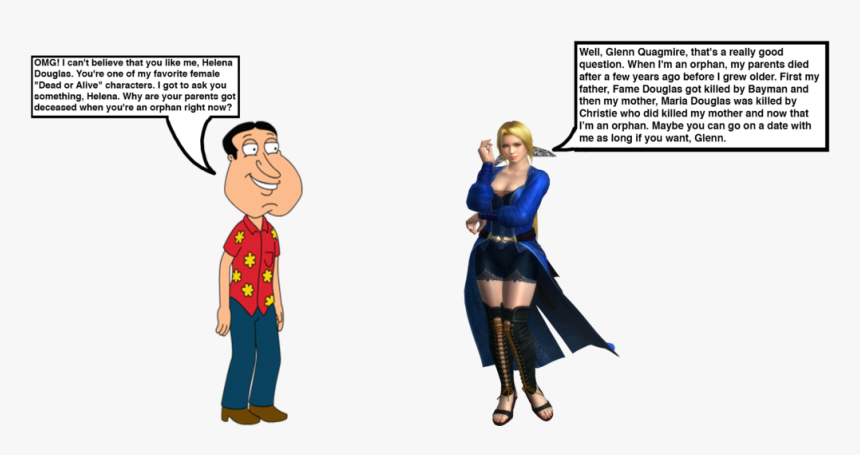 220kib, 1024x528, Glenn Quagmire Meets Helena Douglas - Optimus Broderick 83 Quagmire, HD Png Download