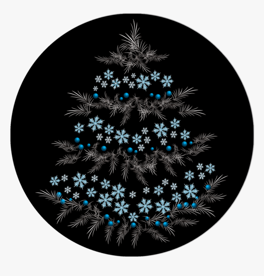 Apollo Design 1195 Wintery Pine Glass Pattern - Christmas Ornament, HD Png Download