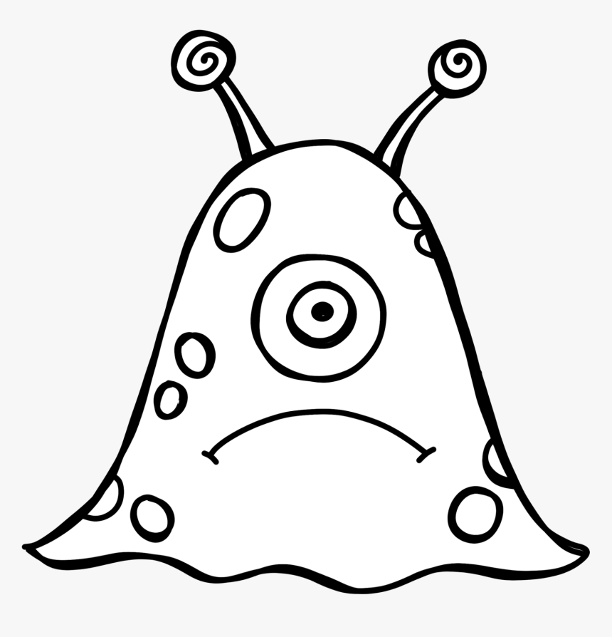 Clip Art Elmo Clipart Black And White - Black And White Monster Clip Art, HD Png Download