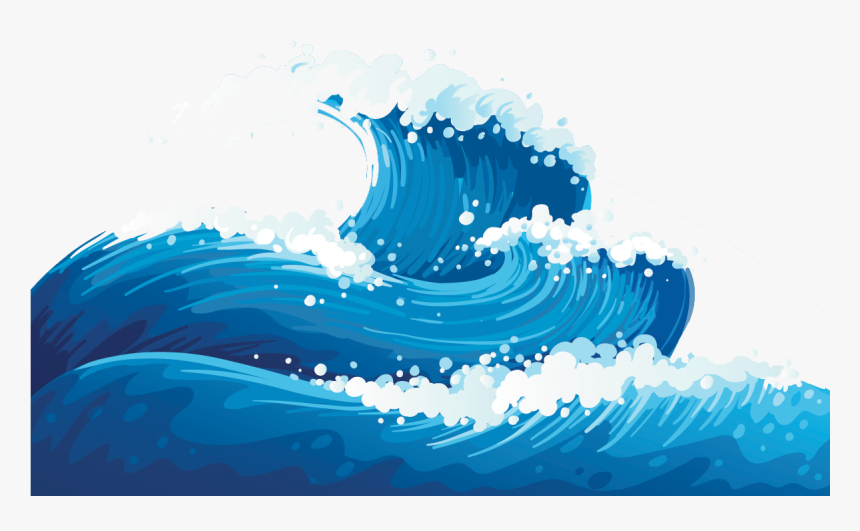 Wind Wave Clip Art - Waves Clipart Png, Transparent Png
